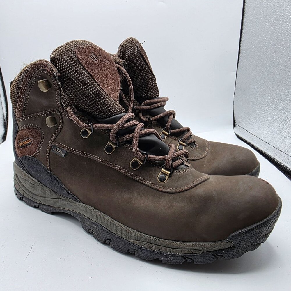 Columbia Dillon Ridge Mens 12 Brown Wide Hiking Boots Camping Outdoor Waterproof